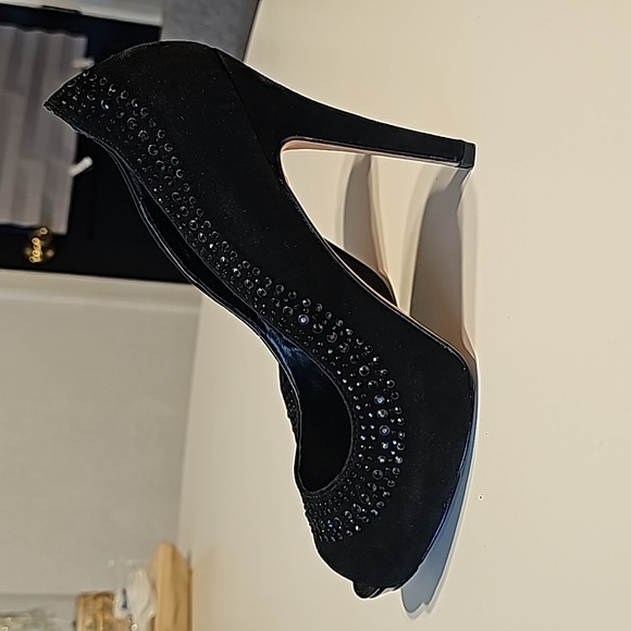 White House Black Market Shoes - White House Black Market Luxury Heels, Black with studs, Size